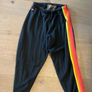 Aviator nation women’s 5 stripe sweatpants